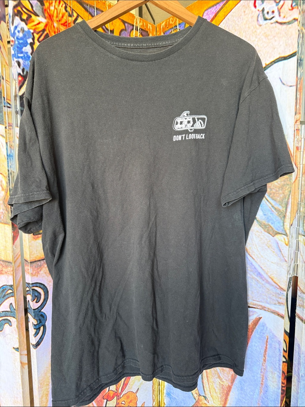 Lurking Class Men's Black Graphic Tee - Don't Look Back